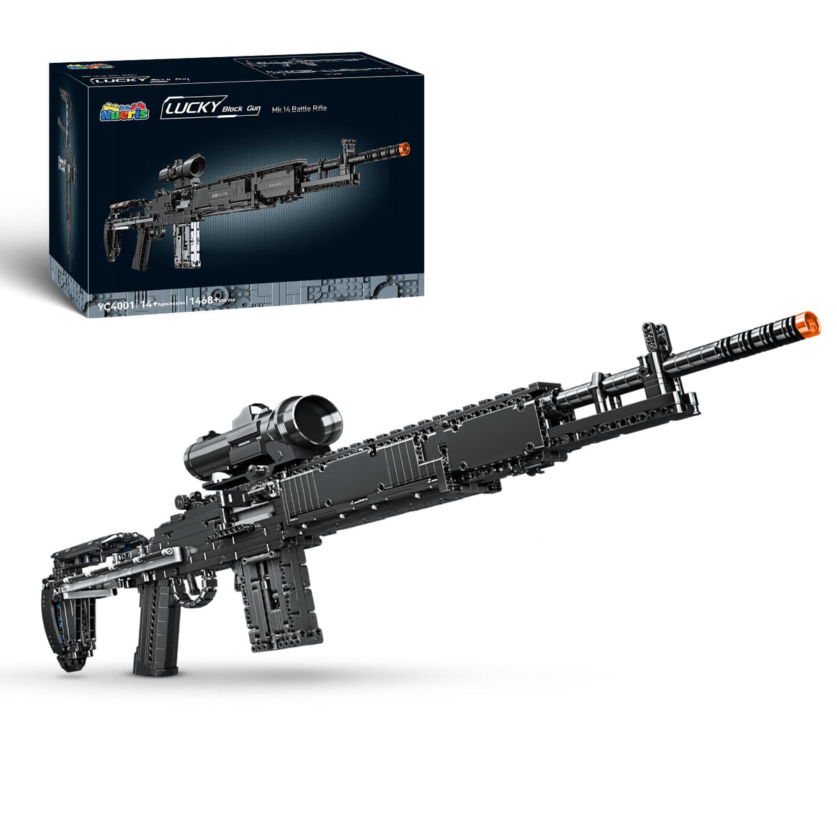 Nueris MK14 build kit cover shows authentic 1:1 exterior for display