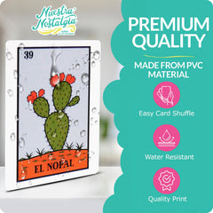 Nuestra Nostalgia shufflable deck of 54 cards for smooth rounds and quick setup