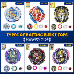Nuffunx Bay Blade six tops launcher set supports quick start battles