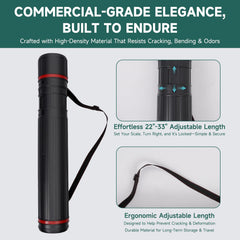 Nugnurt poker mat rolled in its tube for easy transport