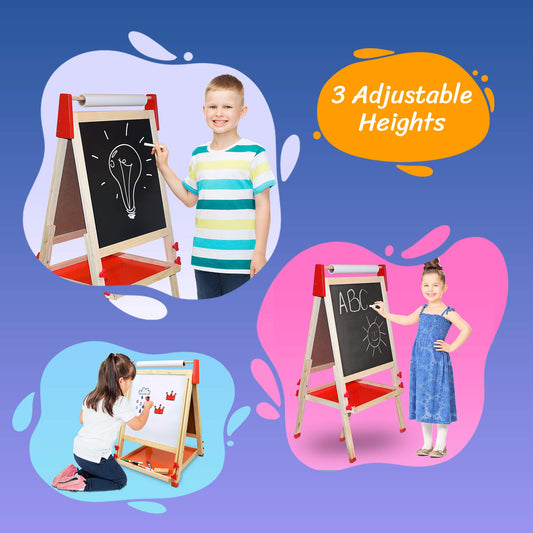 Number 1 in Gadgets deluxe easel double-sided chalkboard ready for lessons