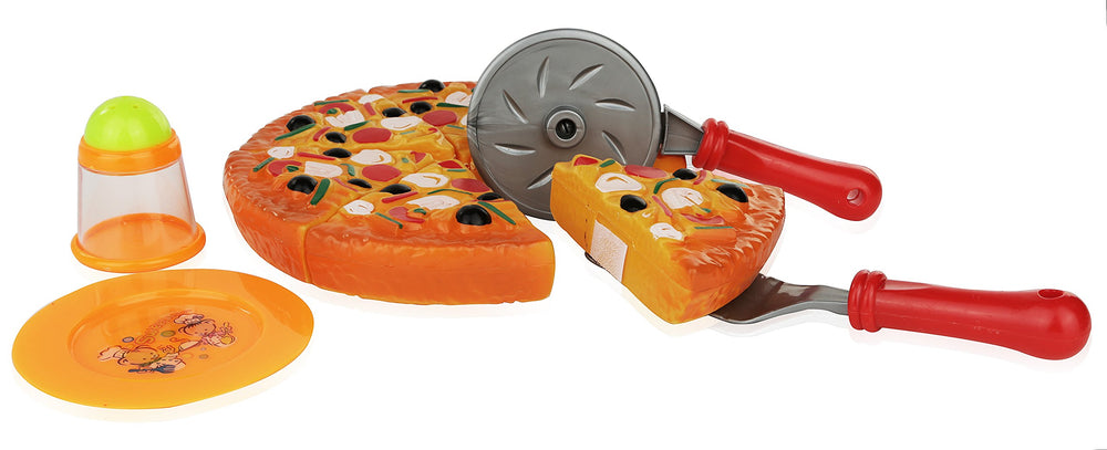 Number 1 in Gadgets pizza party imaginative playset supports role-play.