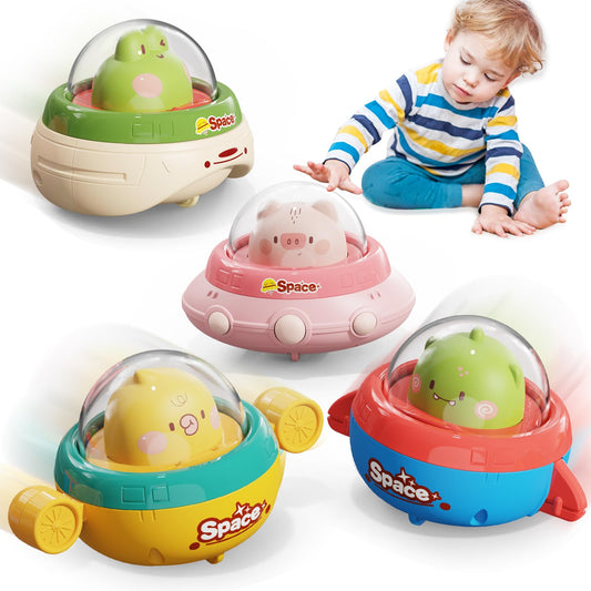 NUMBERFUN Easter push car front view promotes grasping and pushing for toddlers.