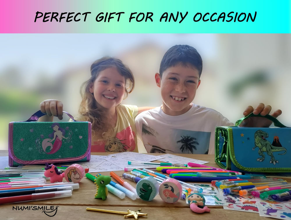 NUMI'SMILE Washable markers in four styles for easy cleanup and vibrant color.