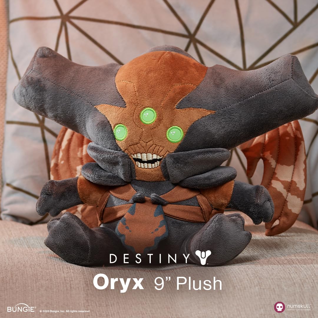 Numskull Oryx plush packaged as a gift-ready item