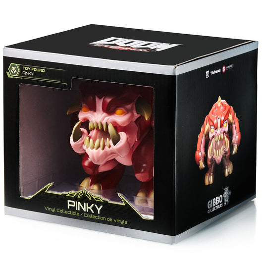 Numskull Pinky Doom Eternal figurine, poseable limbs for dynamic poses.