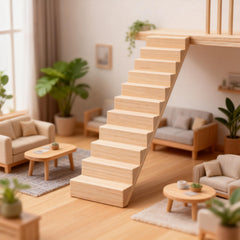 NUOBESTY DIY-ready stair parts for painting and staining to match decor.