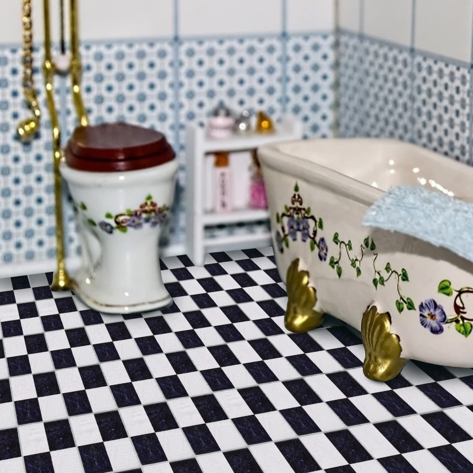 NUOBESTY doll house floor sheet—smooth finish adds charm to tiny spaces.