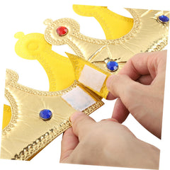 NUOBESTY Golden King Crown during a birthday celebration with royal vibes