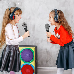 NUOBESTY kid-friendly fake microphone suitable for birthdays and parties.