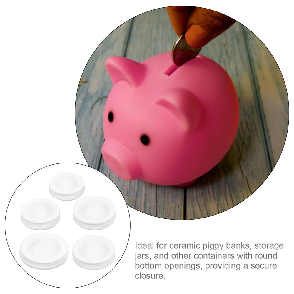 NUOBESTY silicone hole cover protects containers and reduces dust.