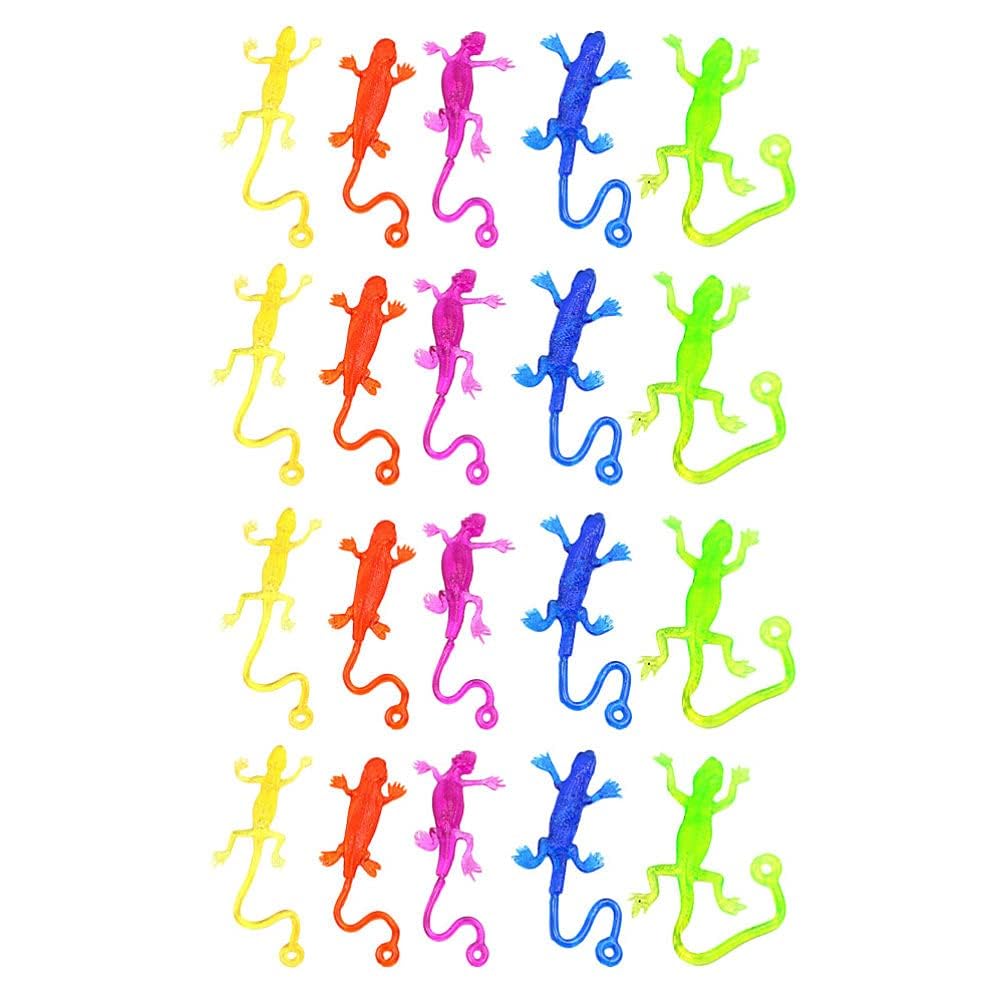 NUOBESTY sticky lizards toy collection for party favors and play