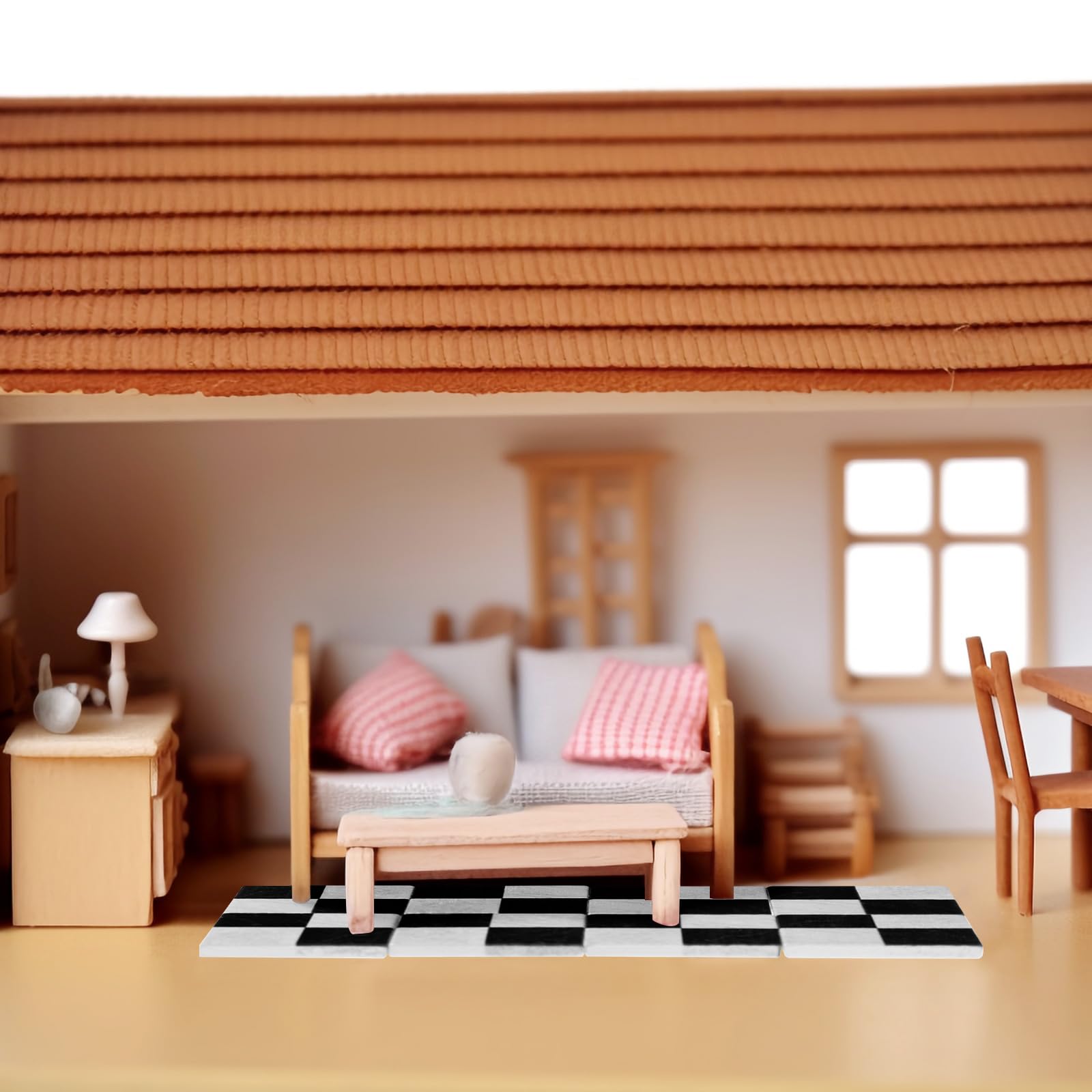 NUOBESTY wood floor sheets miniature—stable base for tabletops and displays.