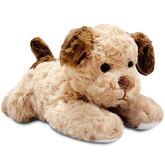 NuomiYue 12in brown dog plush, soft cuddle buddy for kids.