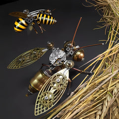 NUOSHANZS DIY insect puzzle offers an engaging steampunk focal point at home.
