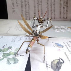 NUOSHANZS Mantis finished desktop sculpture displayed on a clean desk.