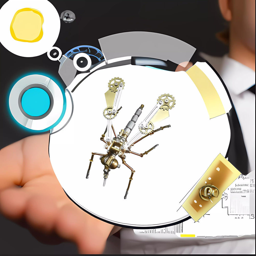 NUOSHANZS mosquito mechanical model finished display as a unique desk sculpture
