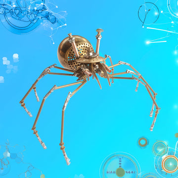NUOSHANZS Steampunk Golden Spider packaging, includes all tools and instructions