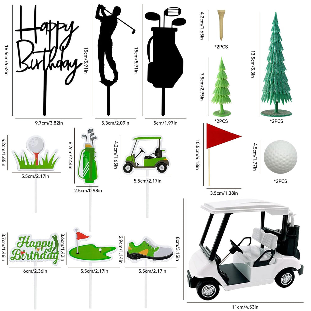 Nuotuv golf tee decor creates sporty accents for themed treats.