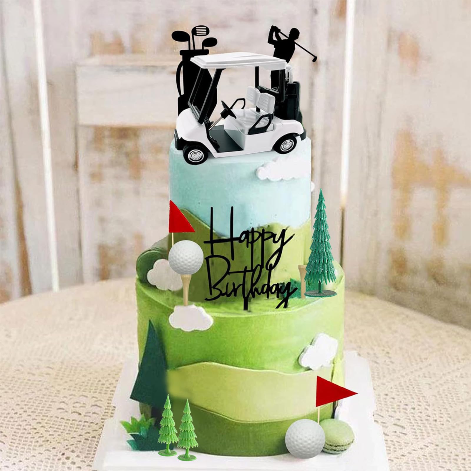Nuotuv reusable golf decor offers long lasting value for parties.