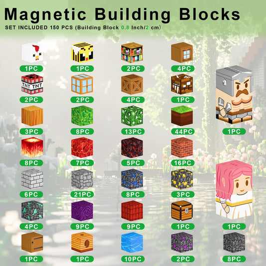 Nurcazo magnetic blocks with strong magnets enable easy stacking and safe, reusable builds.