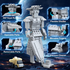 Nutain Mega Maid model assembly — clear steps to boost imagination and spatial thinking.