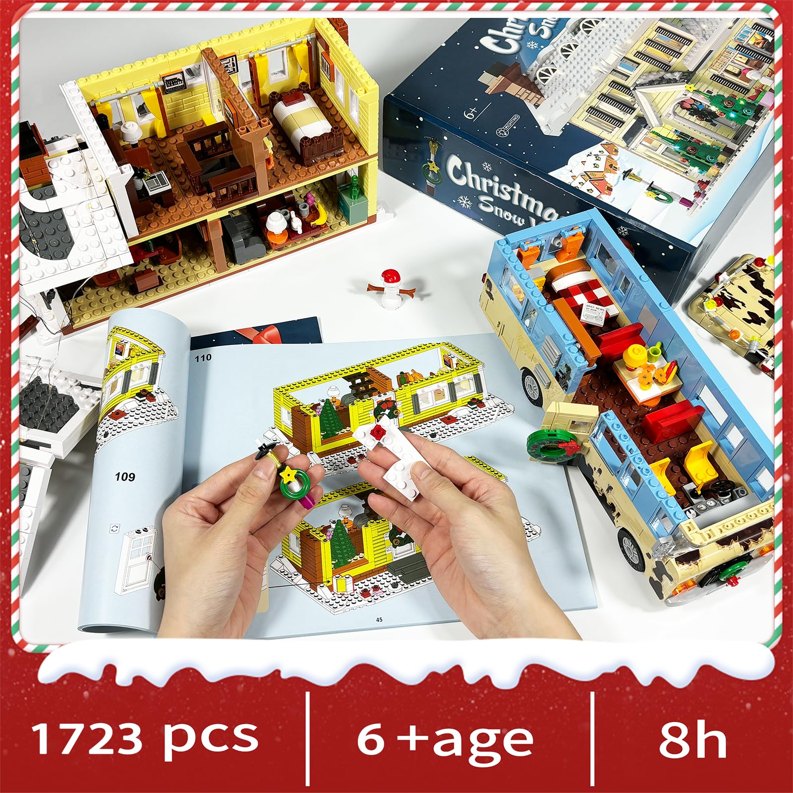 Nutain Snow Village gift-pack presents a ready-to-build holiday showcase