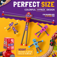 Nutty Toys BPA and lead-free robot designed to withstand play and bending.