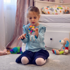 Nutty Toys fidget spinner user enjoying focused, relaxing break.
