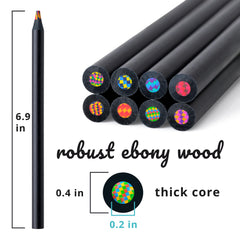 Nutty Toys Jumbo Rainbow Pencils durable core withstands enthusiastic doodling and coloring