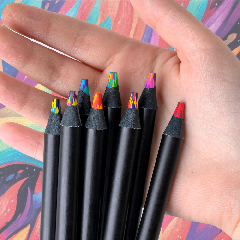 Nutty Toys Jumbo Rainbow Pencils perfect party favors for kids and teens