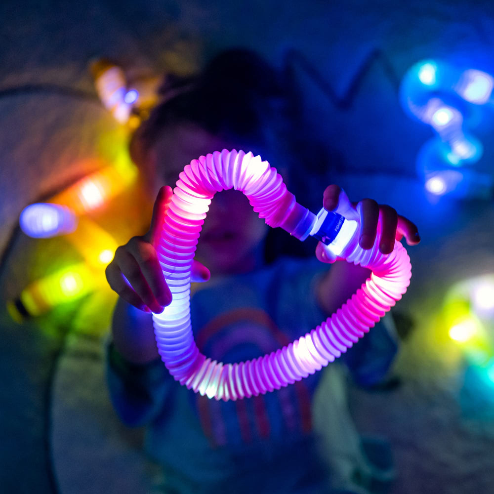 Nutty Toys pop tubes enhance fine motor skills with popping and twisting actions.