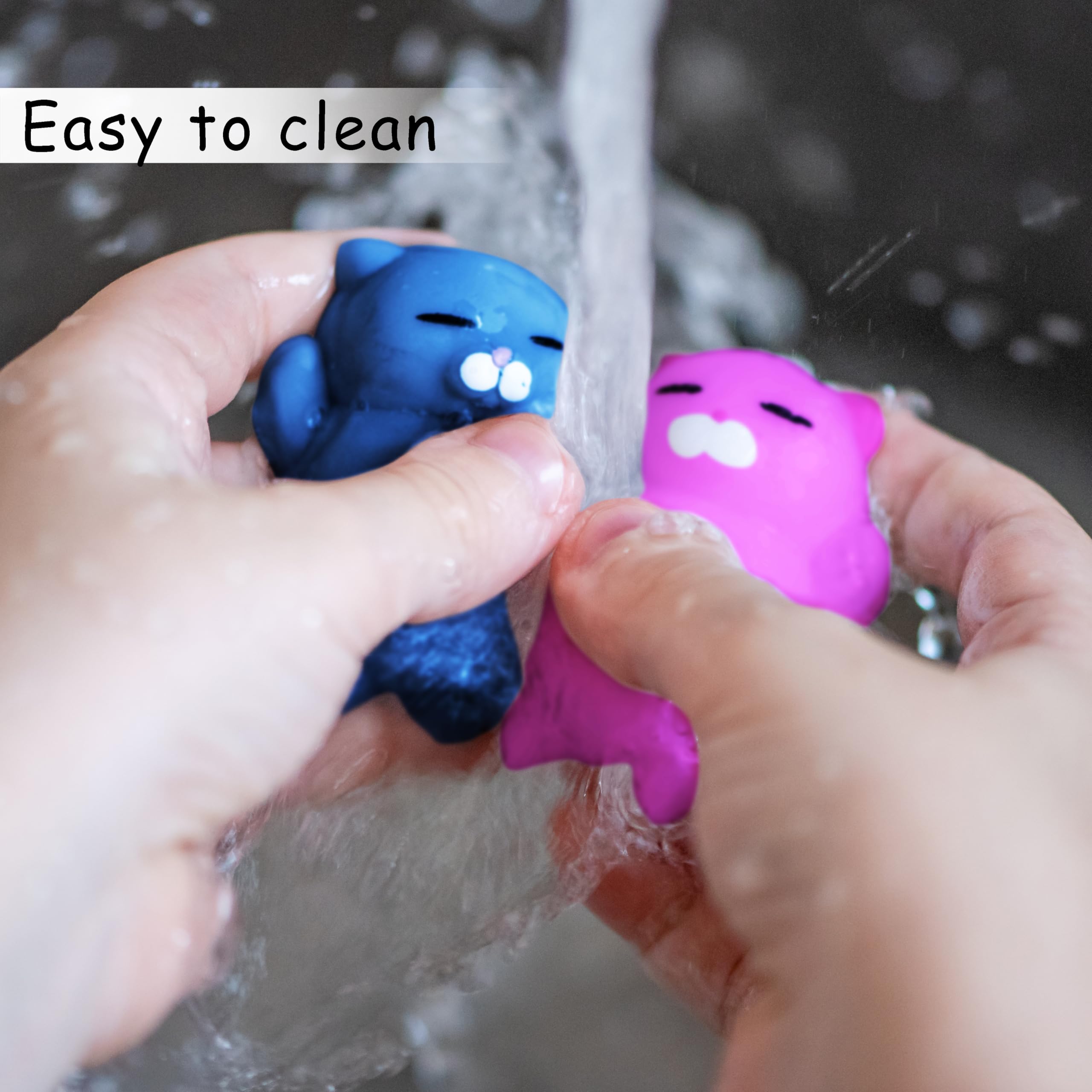 Nutty Toys Squishy Cat Set desk-decor for sensory play