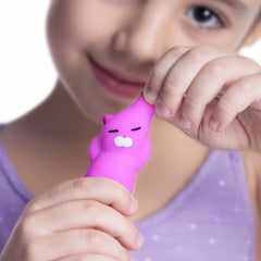 Nutty Toys Squishy Cat Set soft silicone handheld view emphasizes tactile play