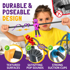 Nutty Toys travel-friendly robot toys ideal for car rides and flights.