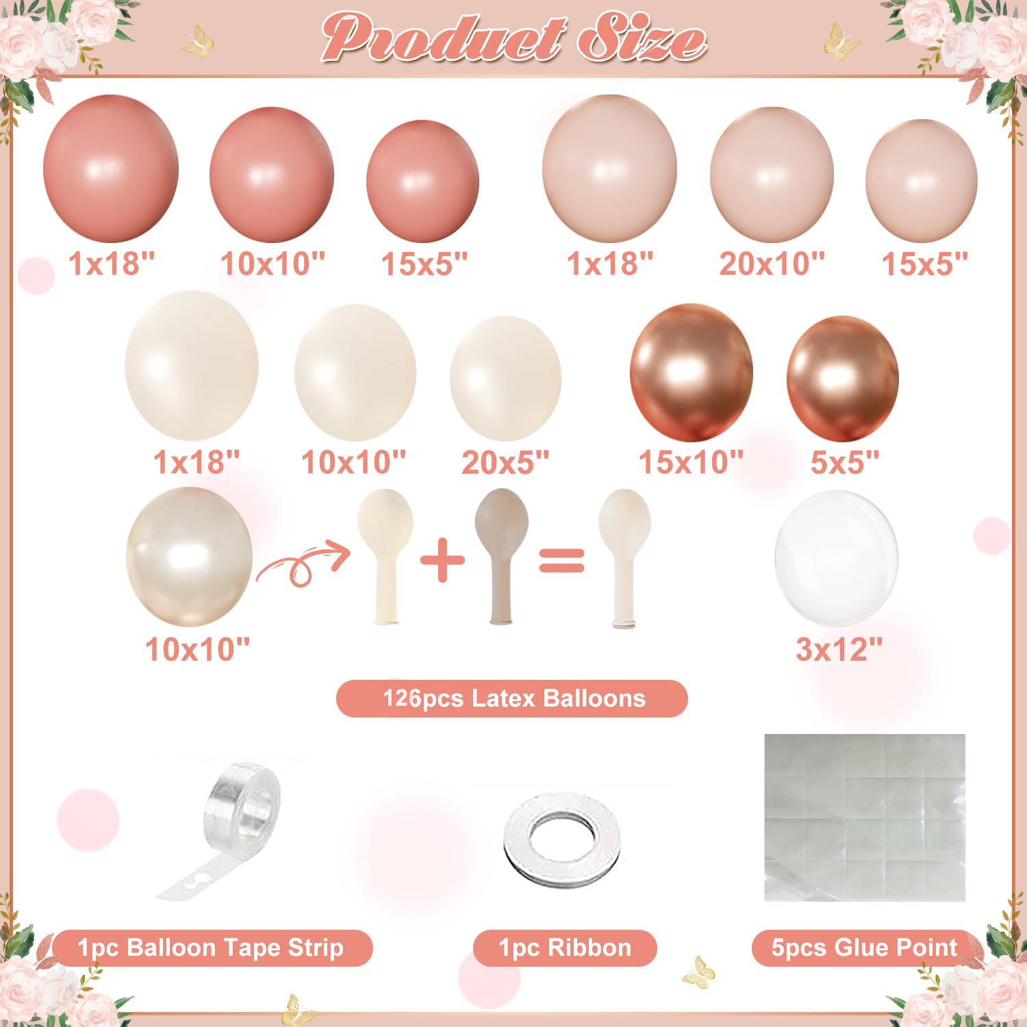NuttyBash 10-inch balloons offer softer accents for balance.