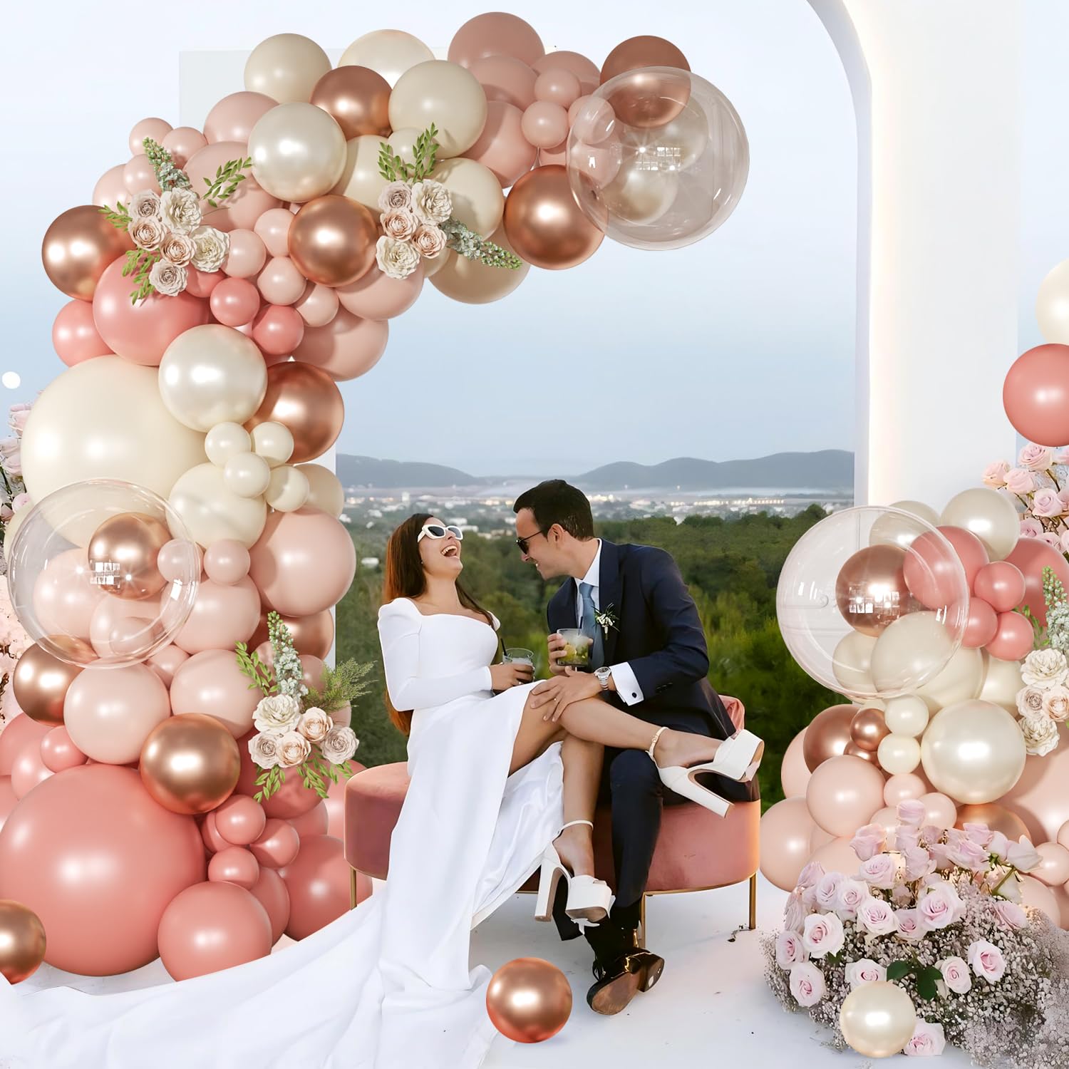 NuttyBash 18-inch balloons in mix create bold focal points.