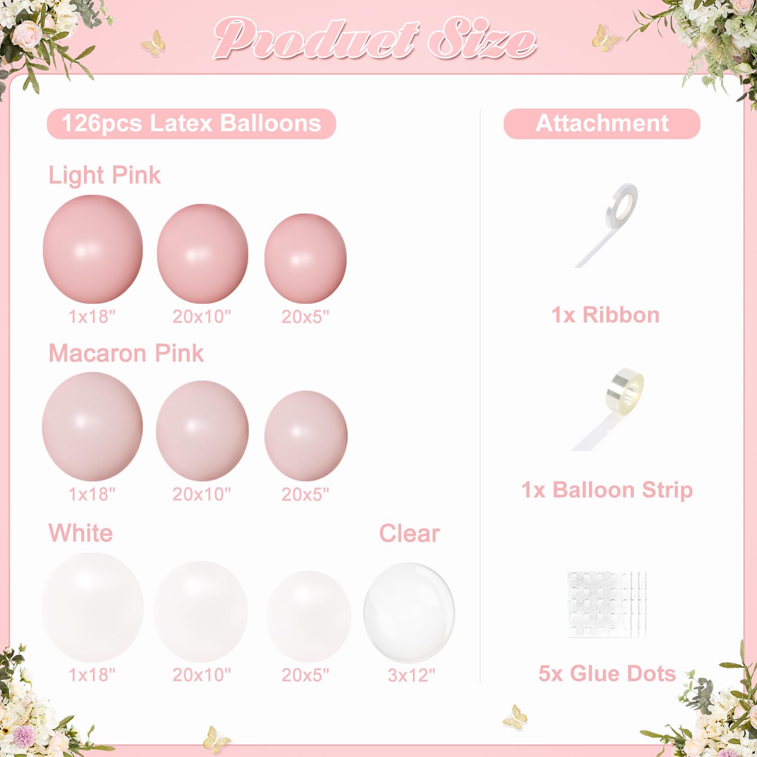 NUTTYBASH macaroon pink and white balloons brighten weddings and parties.