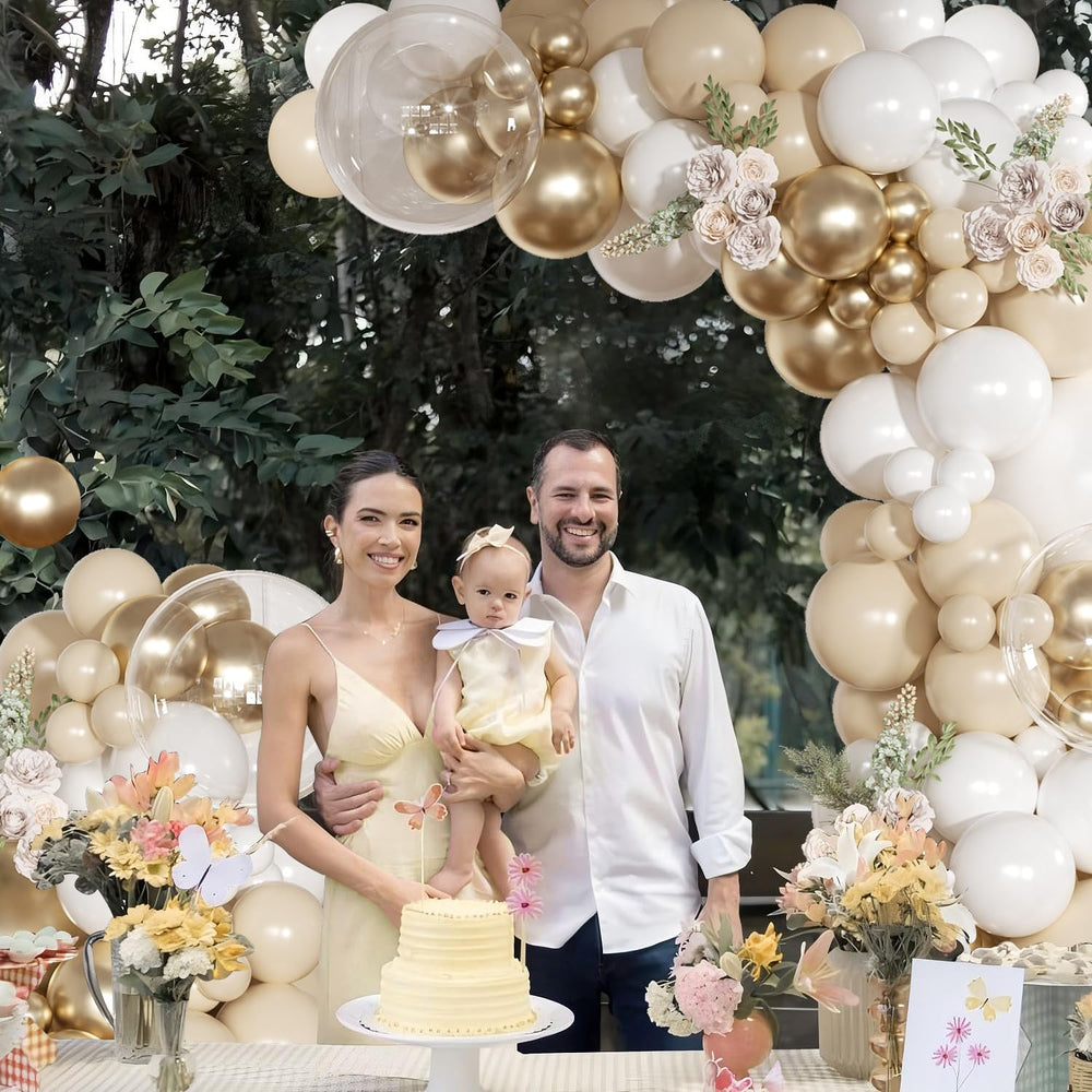 NUTTYBASH metallic-gold balloon 10-inch accents and focal points