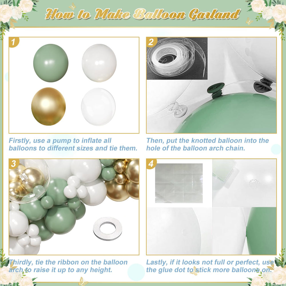 NuttyBash wedding decoration idea with sage green arch kit