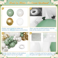 NuttyBash wedding decoration idea with sage green arch kit