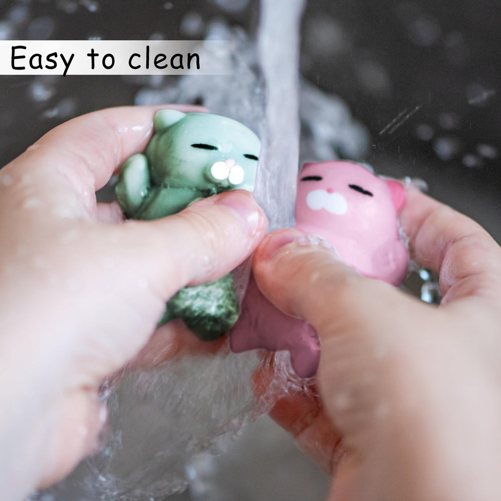 Nutty Toys squishy cat set: top travel sensory toy for classrooms and offices.