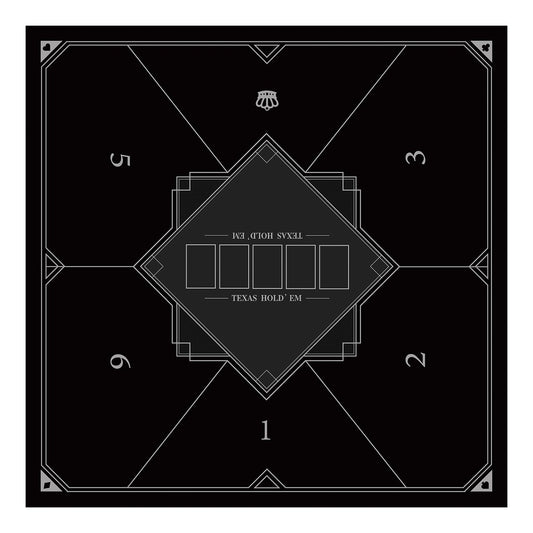 Nuveti poker tabletop 6-players full view with stable surface for group gameplay