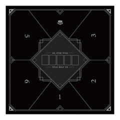 Nuveti poker tabletop 6-players full view with stable surface for group gameplay
