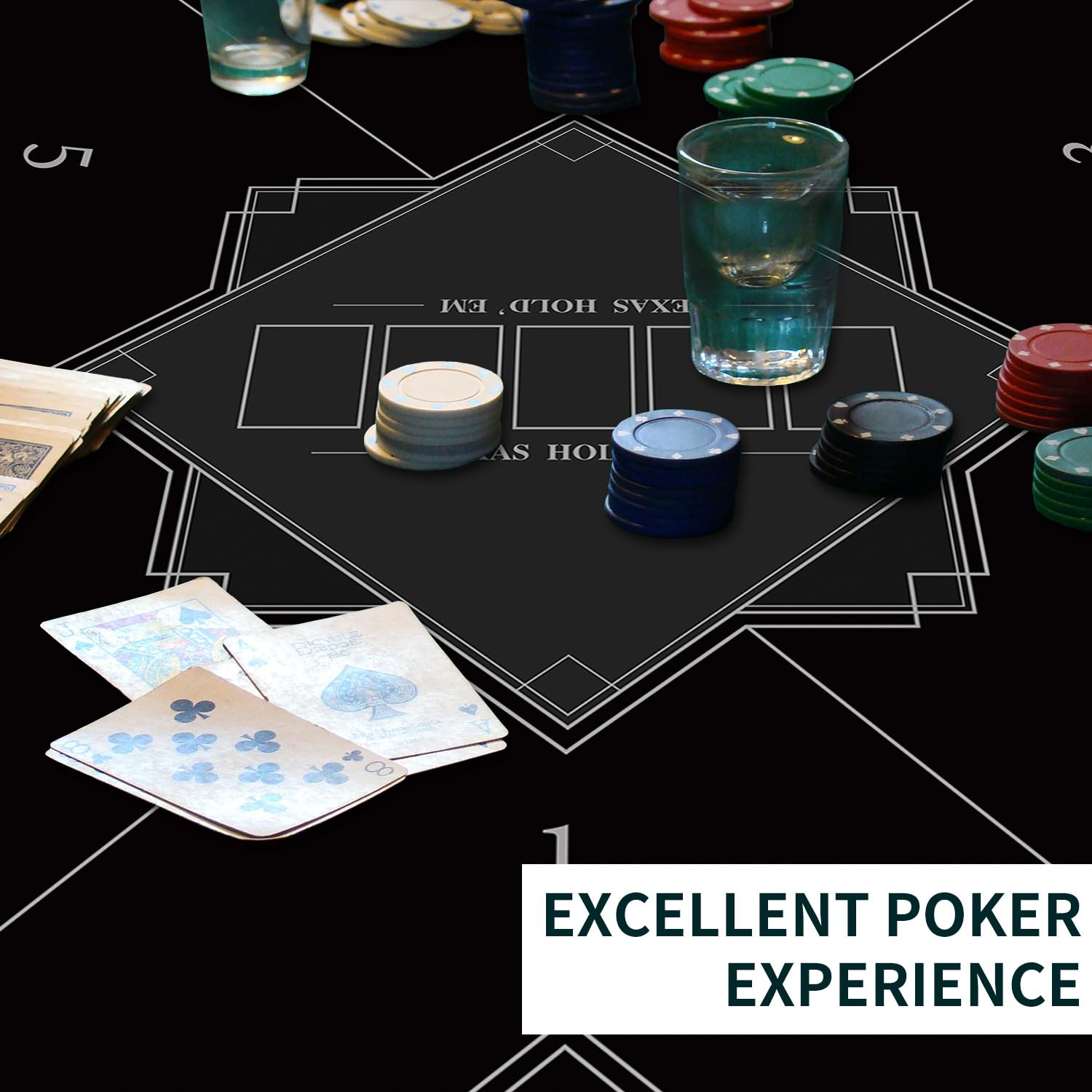 Nuveti poker tabletop dust-shake-clean feature simplifies maintenance