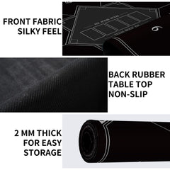 Nuveti poker tabletop waterproof surface resists spills for easy cleanup