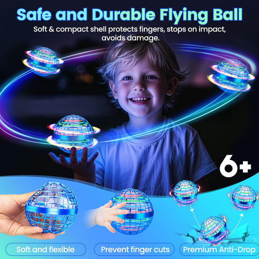 NWLAEWR Flying Orb Ball LED lights create a vibrant night-time display