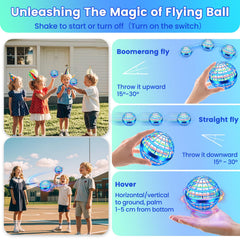 NWLAEWR Flying Orb Ball soft-shell design absorbs bumps during active play