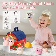 NXLPJH Surprise Barn openings reveal textures and sounds for fine motor play.