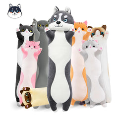 NXNYNZ long husky plushie 51in for cozy lounging and full-body support